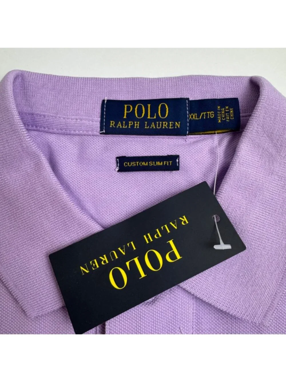 Polo Ralph Lauren NEW Lavender Custon Slim Fit Polo XXL Preppy Business Casual
